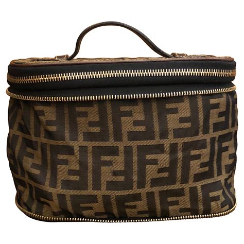 fake fendi makeup bag|fendi zucca cosmetic bag.